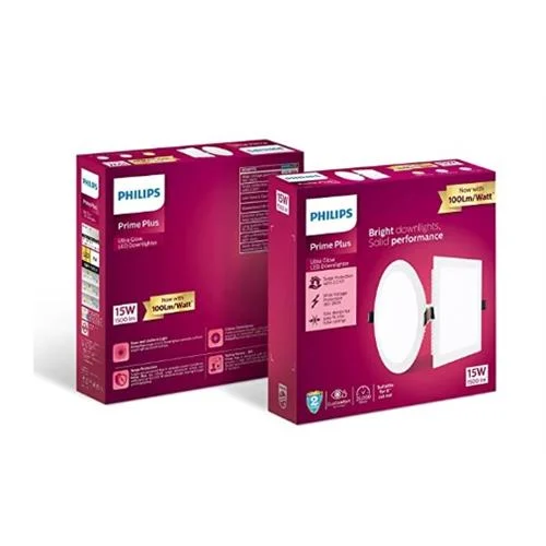 PHILIPS 12WATT SQUARE AP PLUS ULTRAGLOW LED DL RECESSED LED PANEL CEILING LIGHT (PACK OF 2) in Timor-Leste