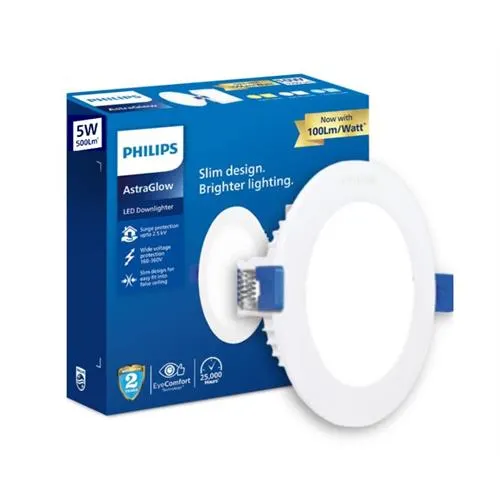 PHILIPS 5-WATT ASTRA GLOW ROUND DOWNLIGHTER RECESSED LED CEILING COOL DAY LIGHT LIGHT (PACK OF 1) in Timor-Leste