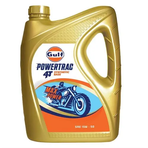 GULF POWERTRAC 2.5L SYNTHETIC ENGINE OIL FOR MOTORCYLES , 4T SAE 15W-50 in Grenada