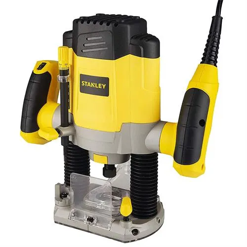 STANLEY PLUNGE ROUTER 1200W 55MM VARIABLE SPEED WITH 6 ROUTER BITS in Grenada