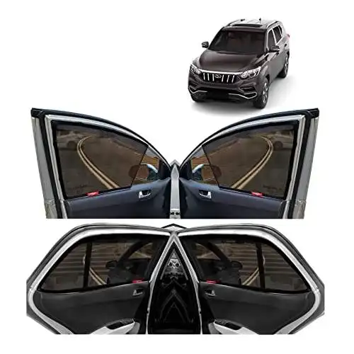KINGSWAY CAR MAGNETIC SUN SHADES FOR MAHINDRA ALTURAS G4, MODEL YEAR : 2018 ONWARDS in Albania