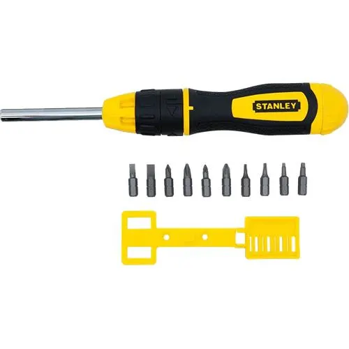 STANLEY 10 PCS MULTI-BIT RATCHETING SCREWDRIVER in Chad