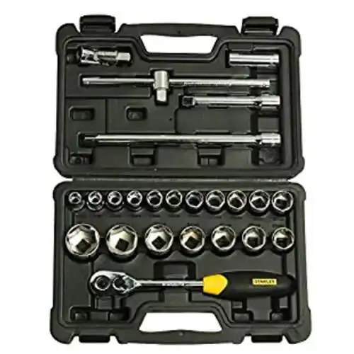STANLEY 24-PIECE SQUARE DRIVE METRIC 1/2 INCH 6 POINT SOCKET SET in Czech Republic